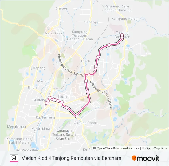 A32 Bus Line Map