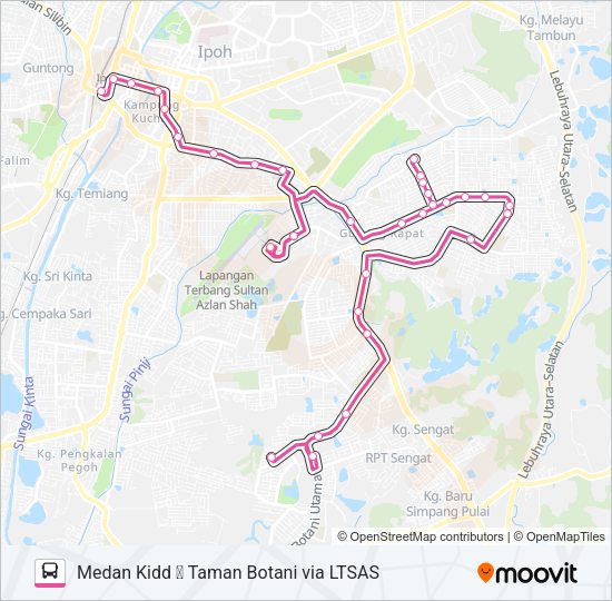 A37 Bus Line Map