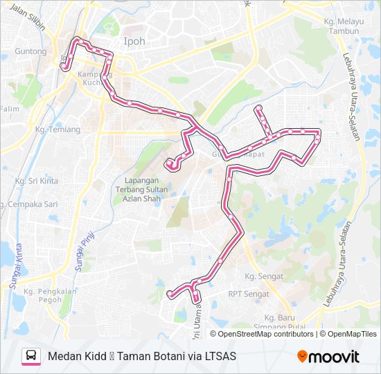 A37 Bus Line Map
