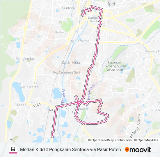 A35 Bus Line Map