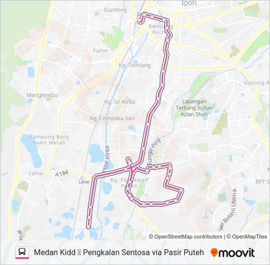 A35 Bus Line Map