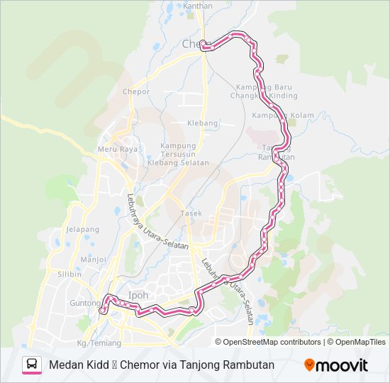 A33A Bus Line Map
