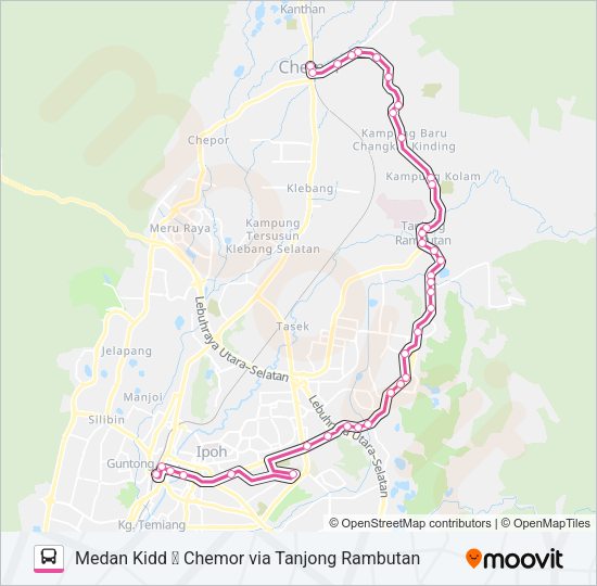 A33A Bus Line Map