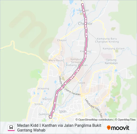 A31X Bus Line Map