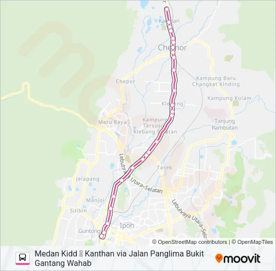 A31X Bus Line Map