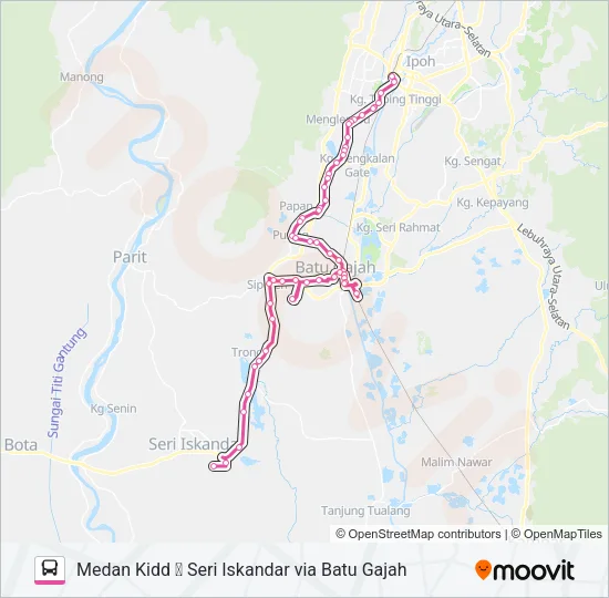 A36 Bus Line Map