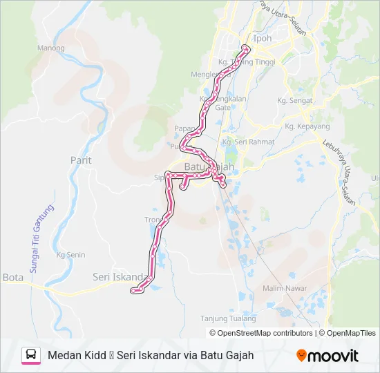 A36 Bus Line Map