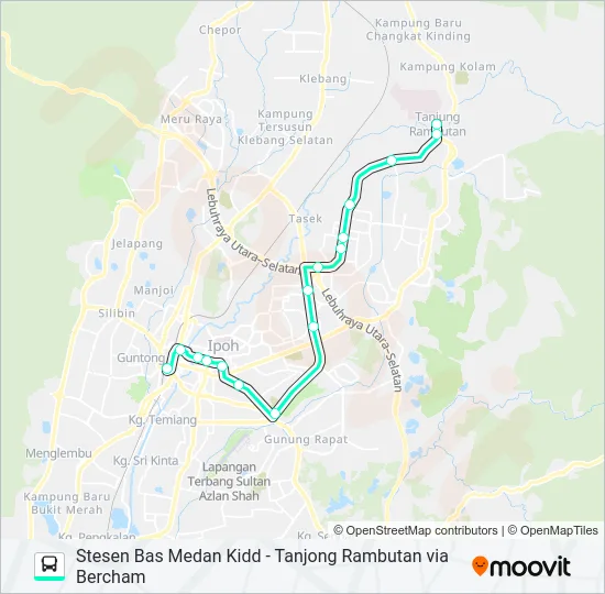 T32 Bus Line Map