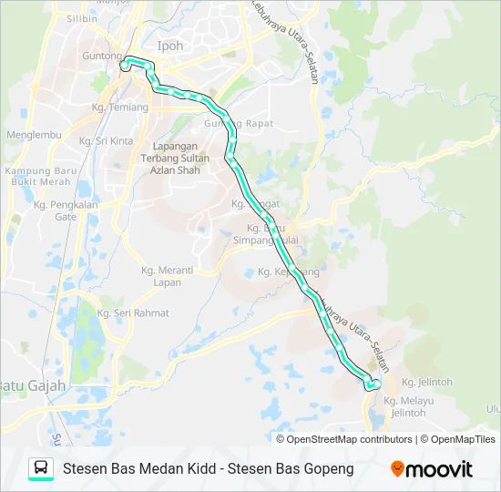 T34 Bus Line Map