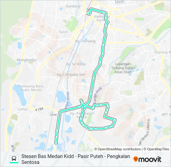 T35 Bus Line Map