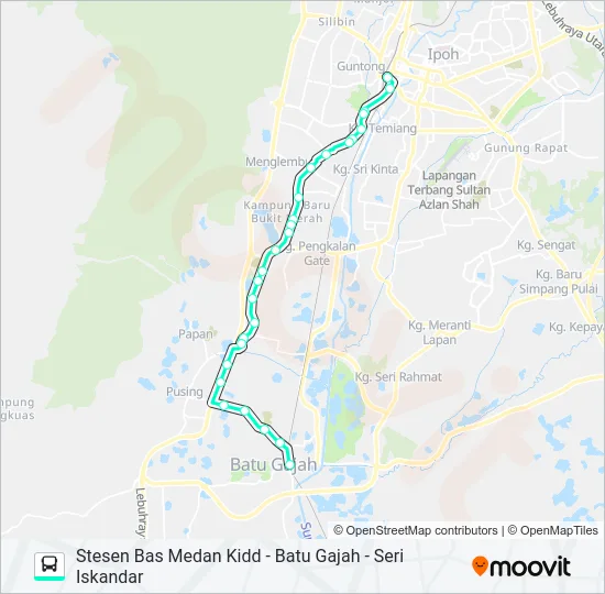 T36 Bus Line Map