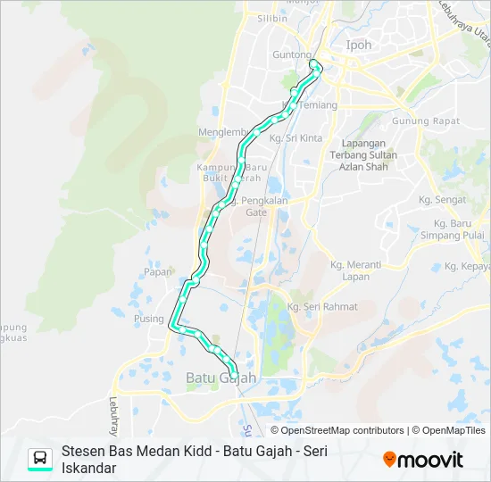 T36 Bus Line Map