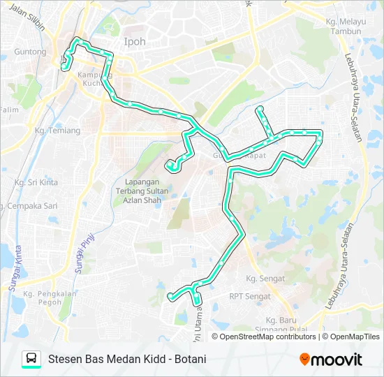 T37 Bus Line Map