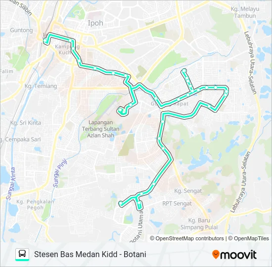 T37 Bus Line Map