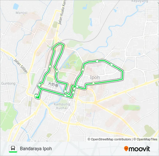 F100 Bus Line Map