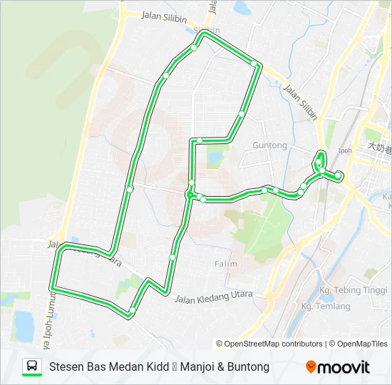 F102 Bus Line Map