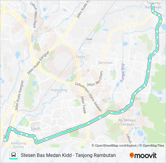T33B Bus Line Map