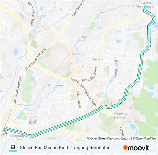 T33B bus Line Map
