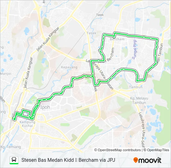 F101B Bus Line Map