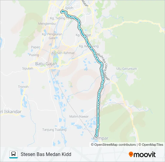 66 Bus Line Map
