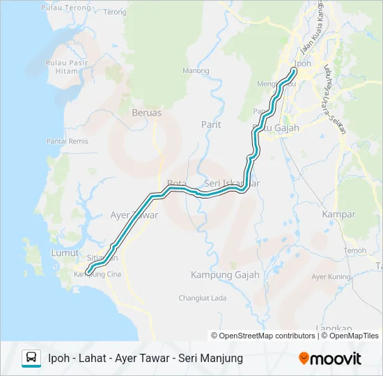 46 Bus Line Map