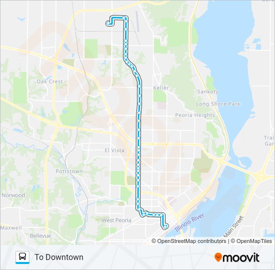 1 bus Line Map