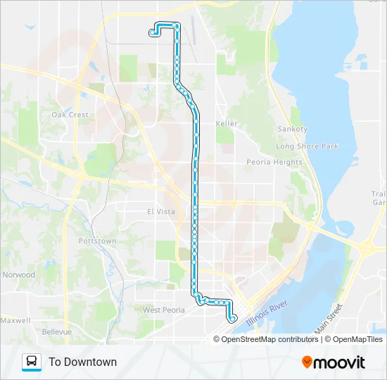 1 Bus Line Map