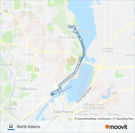 2 Bus Line Map