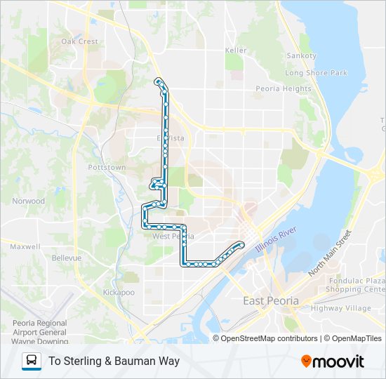 5 bus Line Map