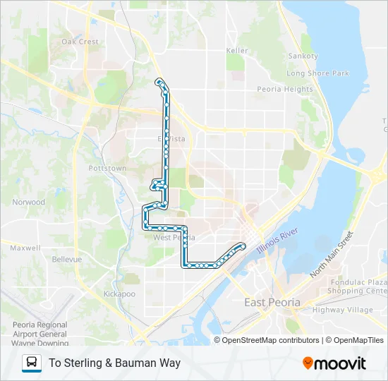 5 Bus Line Map
