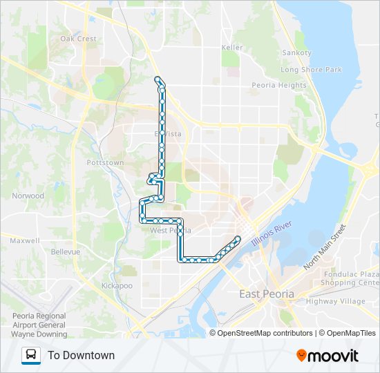 5 Bus Line Map