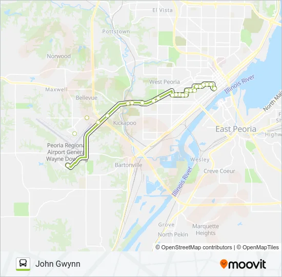7 Bus Line Map
