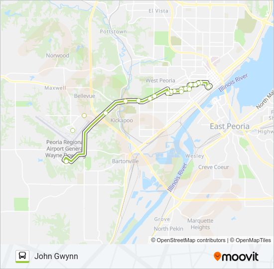 7 Bus Line Map