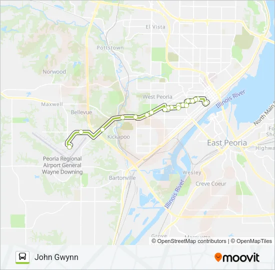 7 Bus Line Map