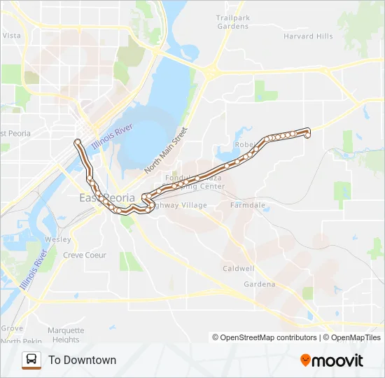 8 Bus Line Map
