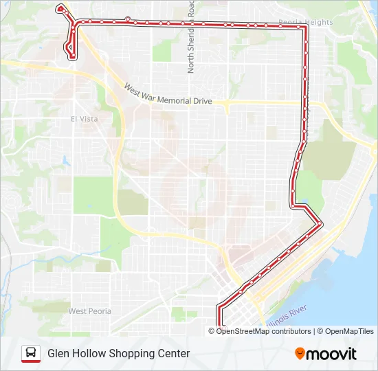 12 Bus Line Map