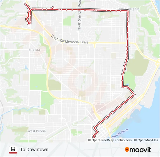 12 Bus Line Map