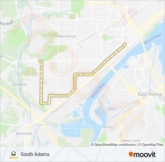 13 Bus Line Map