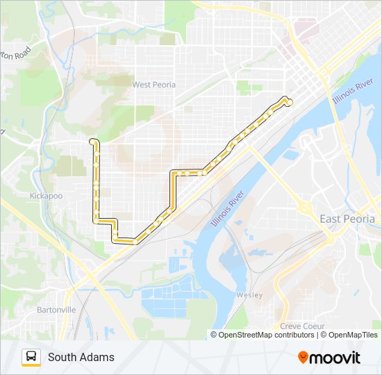 13 bus Line Map