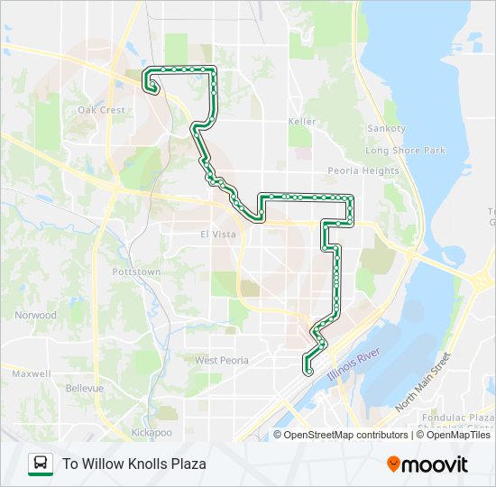 14 Bus Line Map