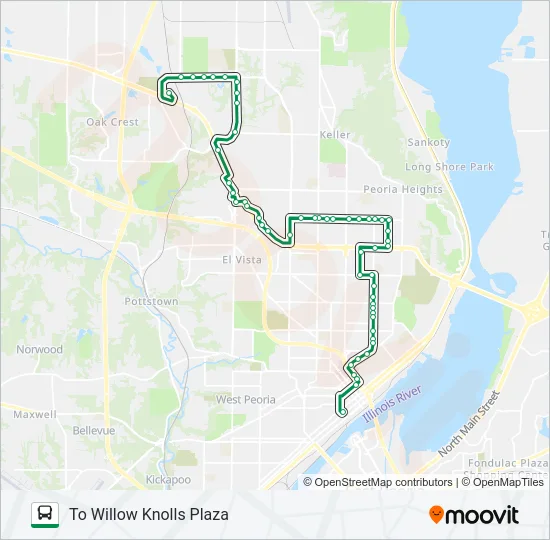 14 Bus Line Map