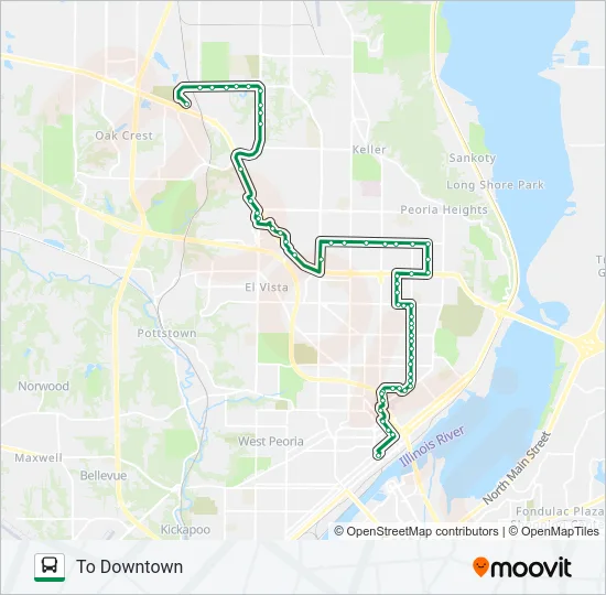 14 Bus Line Map