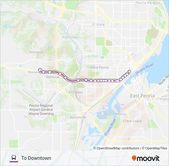 15 Bus Line Map