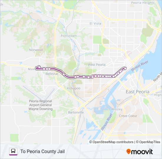 15 Bus Line Map