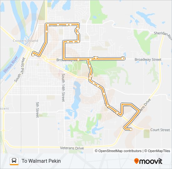 17 Bus Line Map