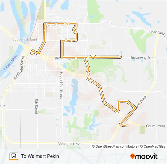 17 Bus Line Map