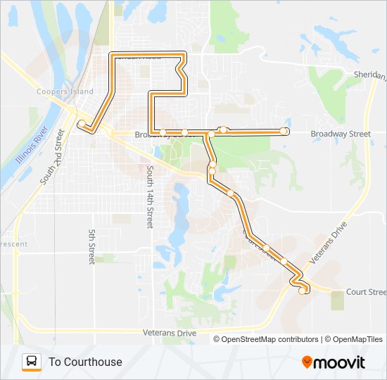 17 Bus Line Map