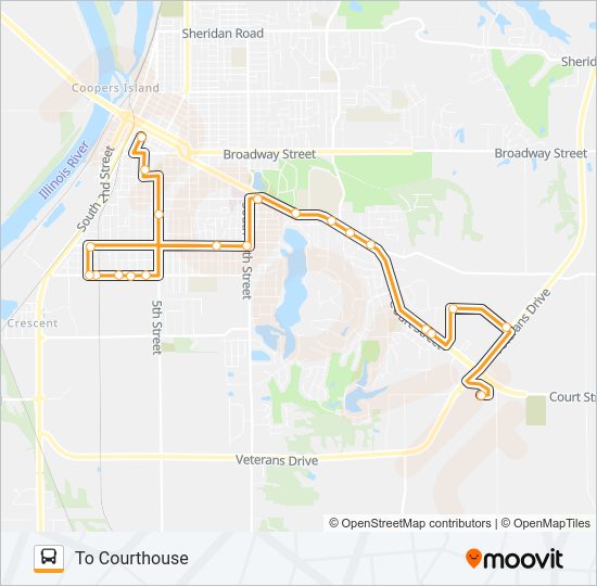 18 Bus Line Map