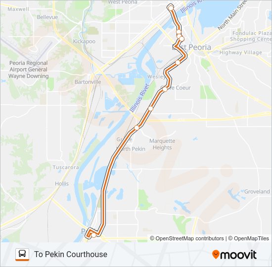 23 Bus Line Map