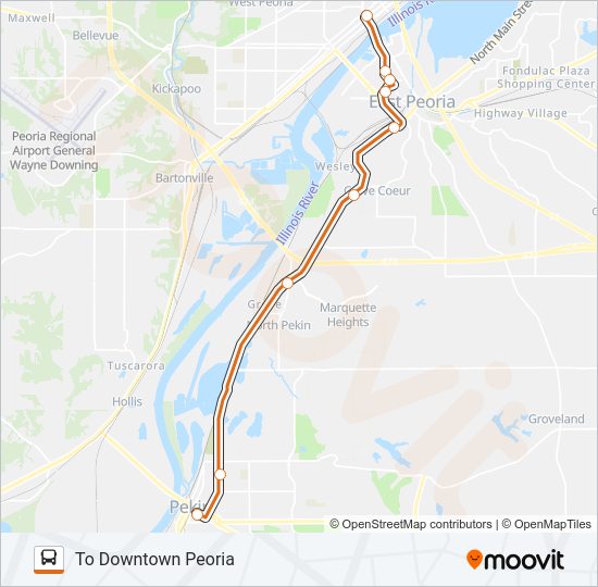 23 Bus Line Map